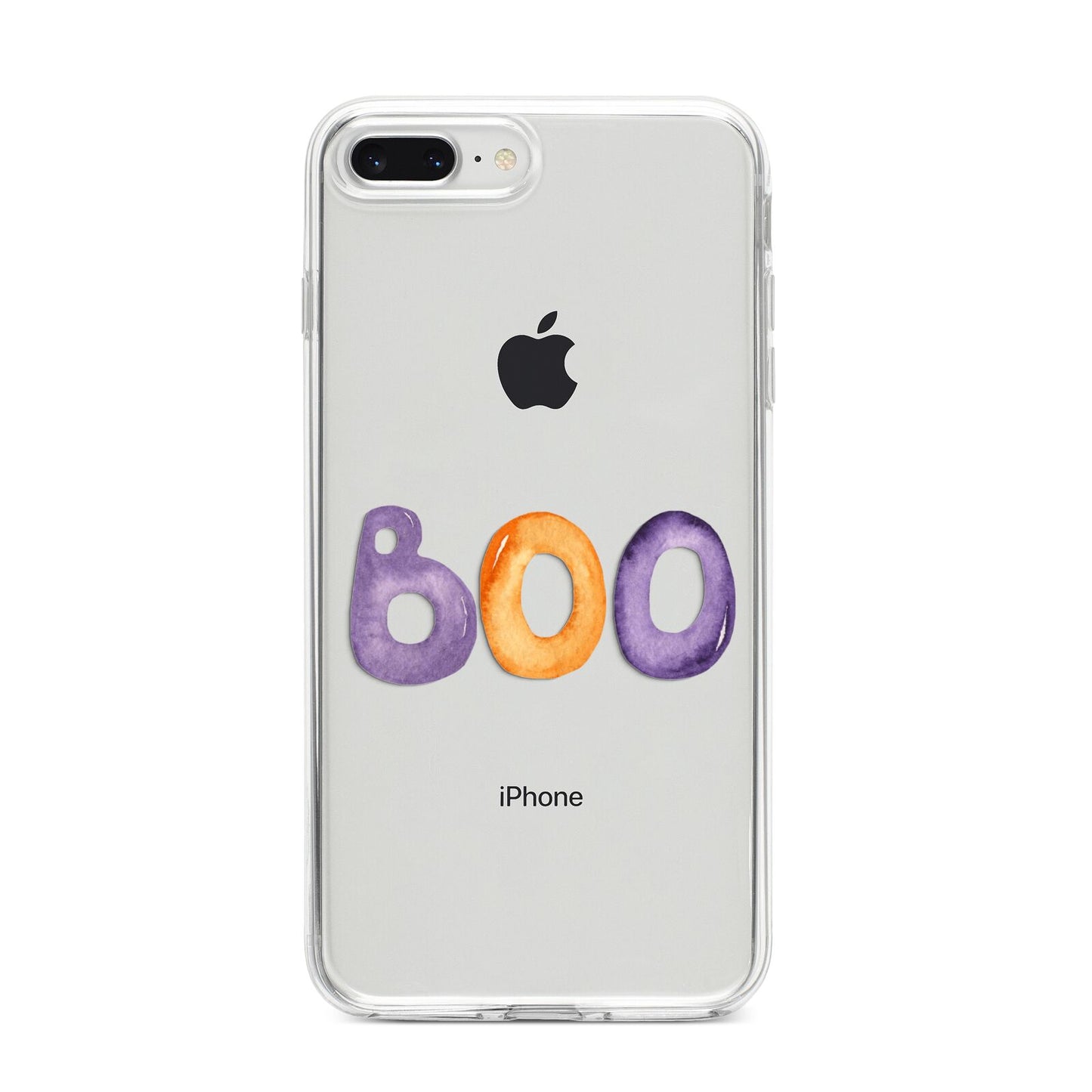 Boo iPhone 8 Plus Bumper Case on Silver iPhone