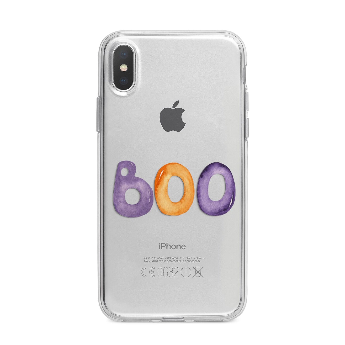 Boo iPhone X Bumper Case on Silver iPhone Alternative Image 1