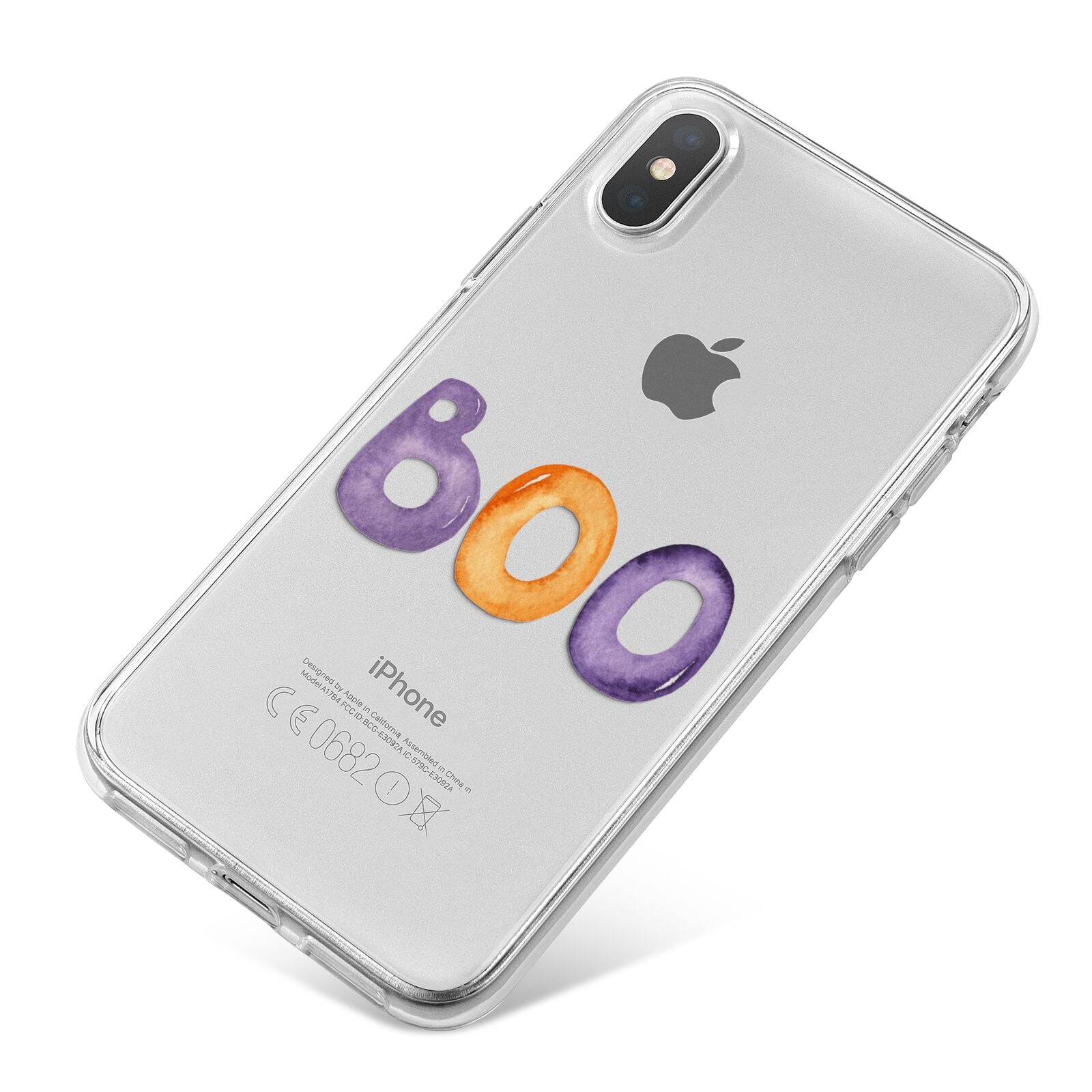 Boo iPhone X Bumper Case on Silver iPhone