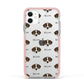 Borador Icon with Name Apple iPhone 11 in White with Pink Impact Case
