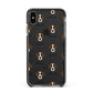 Borador Icon with Name Apple iPhone Xs Max Impact Case Black Edge on Black Phone