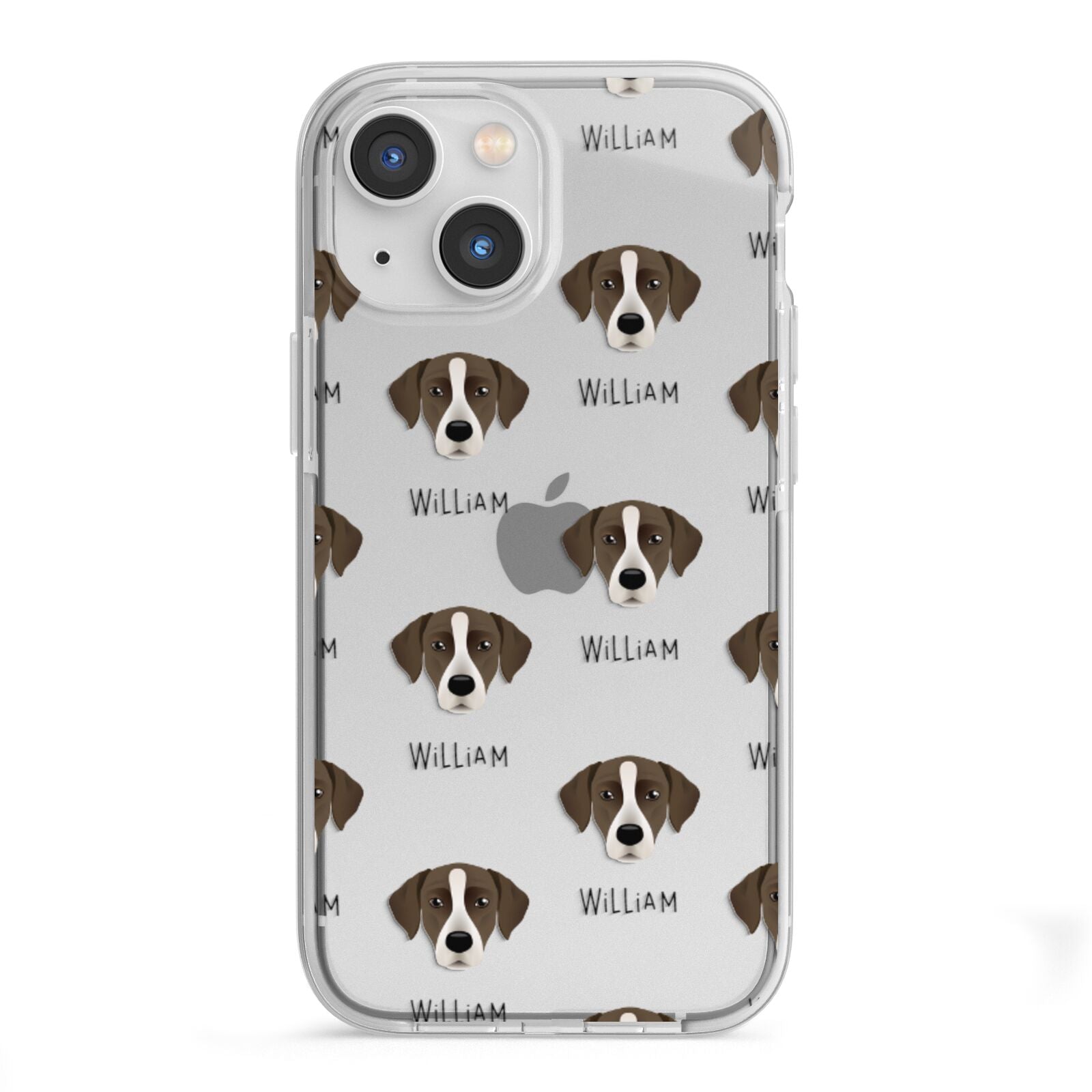 Borador Icon with Name iPhone 13 Mini TPU Impact Case with White Edges