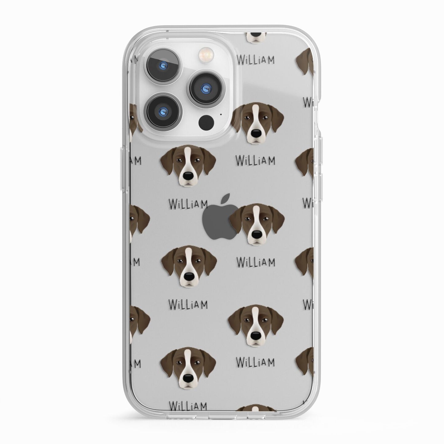 Borador Icon with Name iPhone 13 Pro TPU Impact Case with White Edges