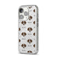 Borador Icon with Name iPhone 14 Pro Glitter Tough Case Silver Angled Image