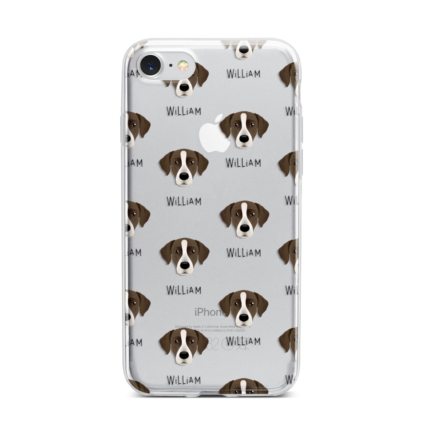 Borador Icon with Name iPhone 7 Bumper Case on Silver iPhone