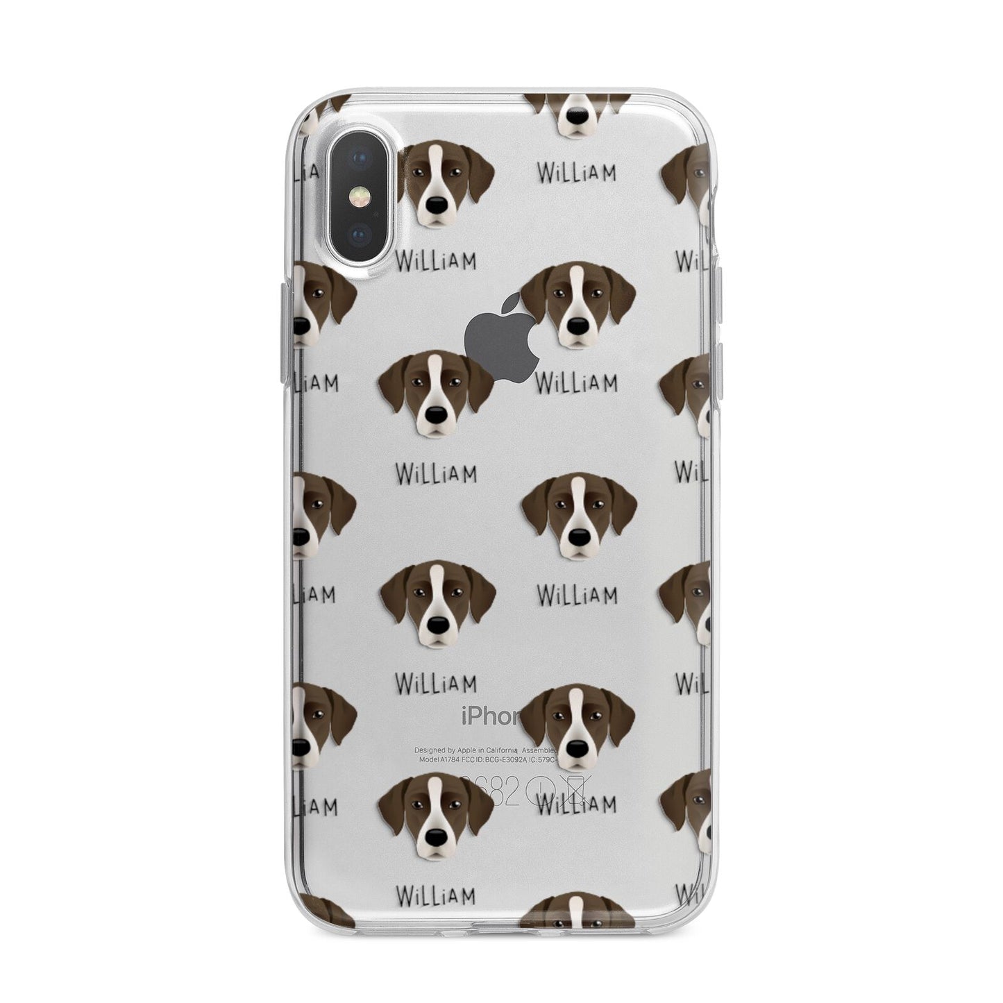 Borador Icon with Name iPhone X Bumper Case on Silver iPhone Alternative Image 1