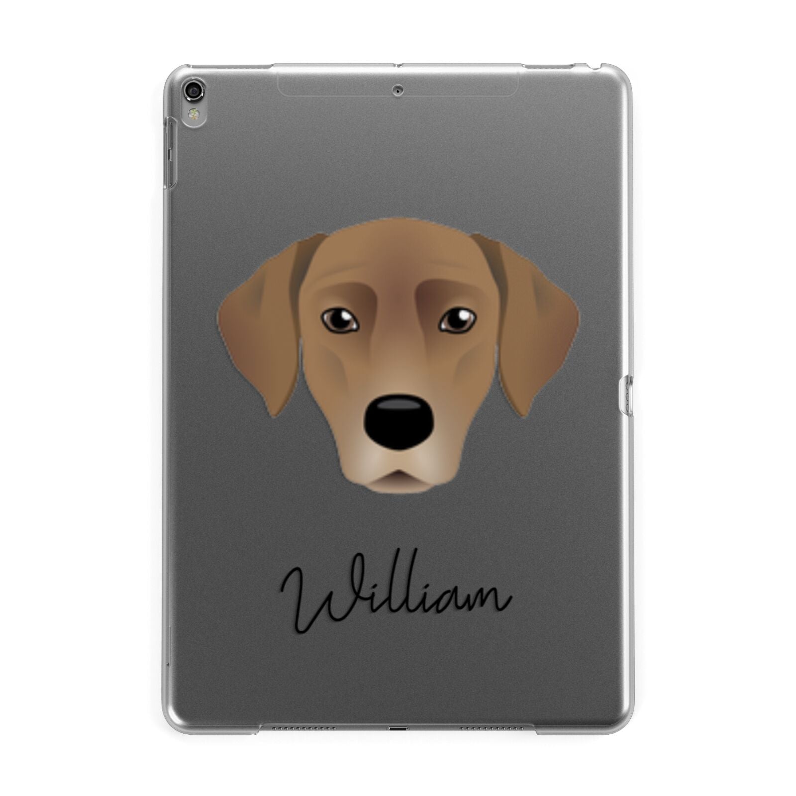 Borador Personalised Apple iPad Grey Case