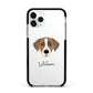 Borador Personalised Apple iPhone 11 Pro in Silver with Black Impact Case
