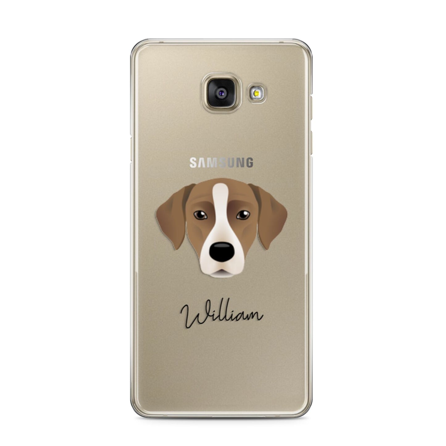 Borador Personalised Samsung Galaxy A3 2016 Case on gold phone