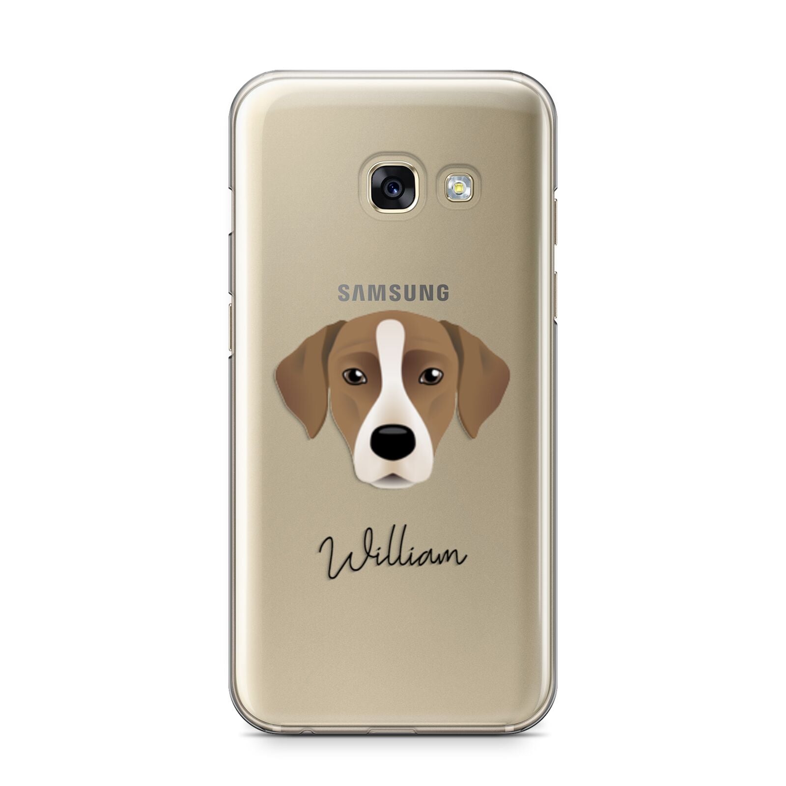 Borador Personalised Samsung Galaxy A3 2017 Case on gold phone