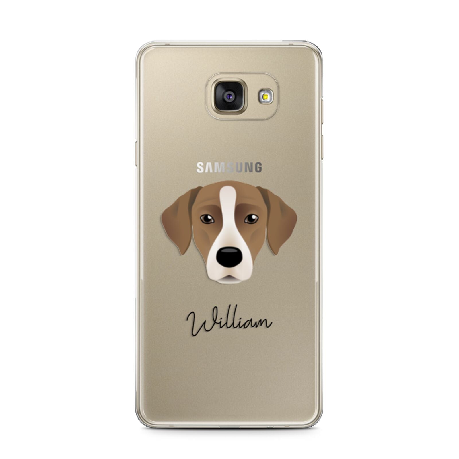 Borador Personalised Samsung Galaxy A7 2016 Case on gold phone