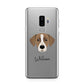 Borador Personalised Samsung Galaxy S9 Plus Case on Silver phone