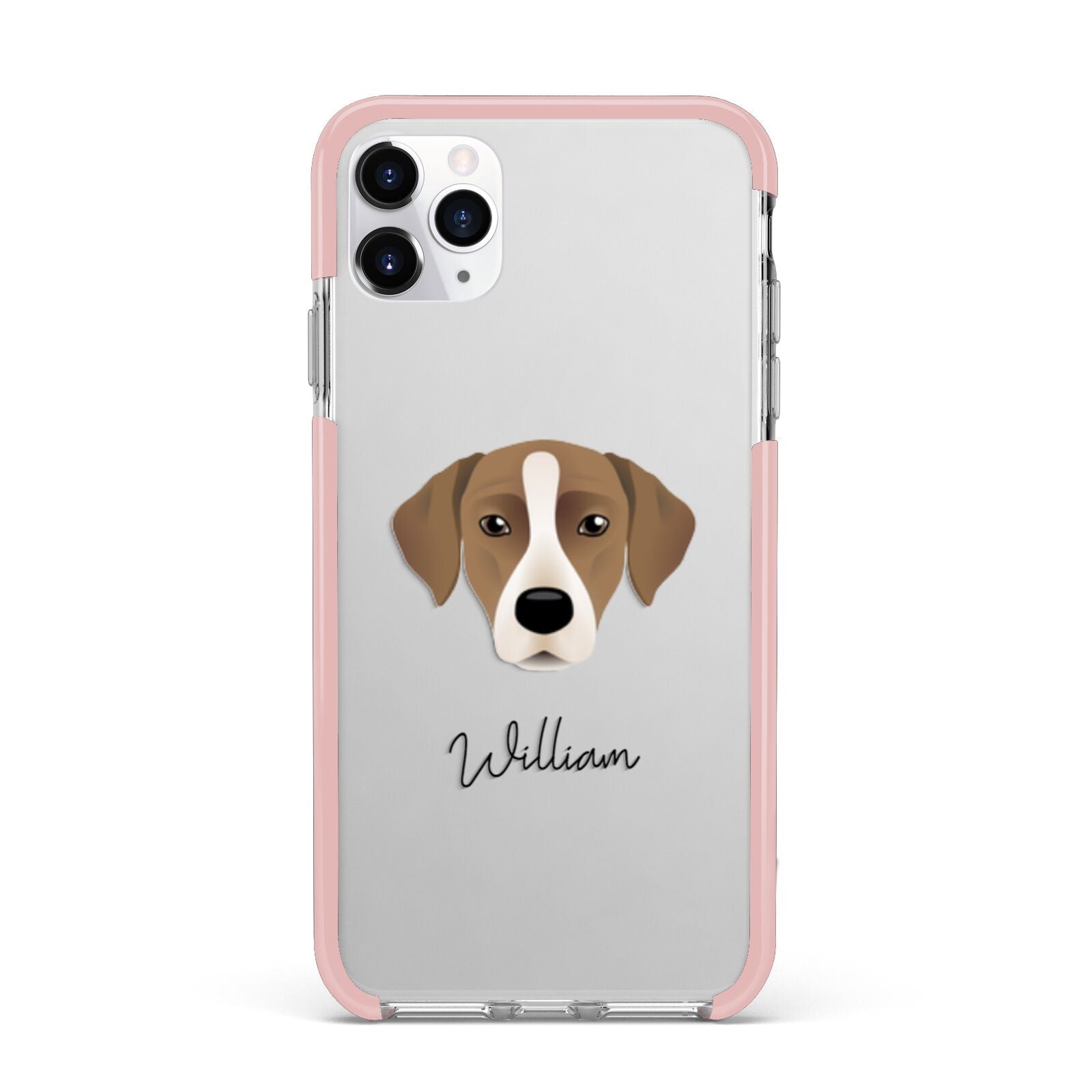 Borador Personalised iPhone 11 Pro Max Impact Pink Edge Case