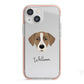 Borador Personalised iPhone 13 Mini TPU Impact Case with Pink Edges