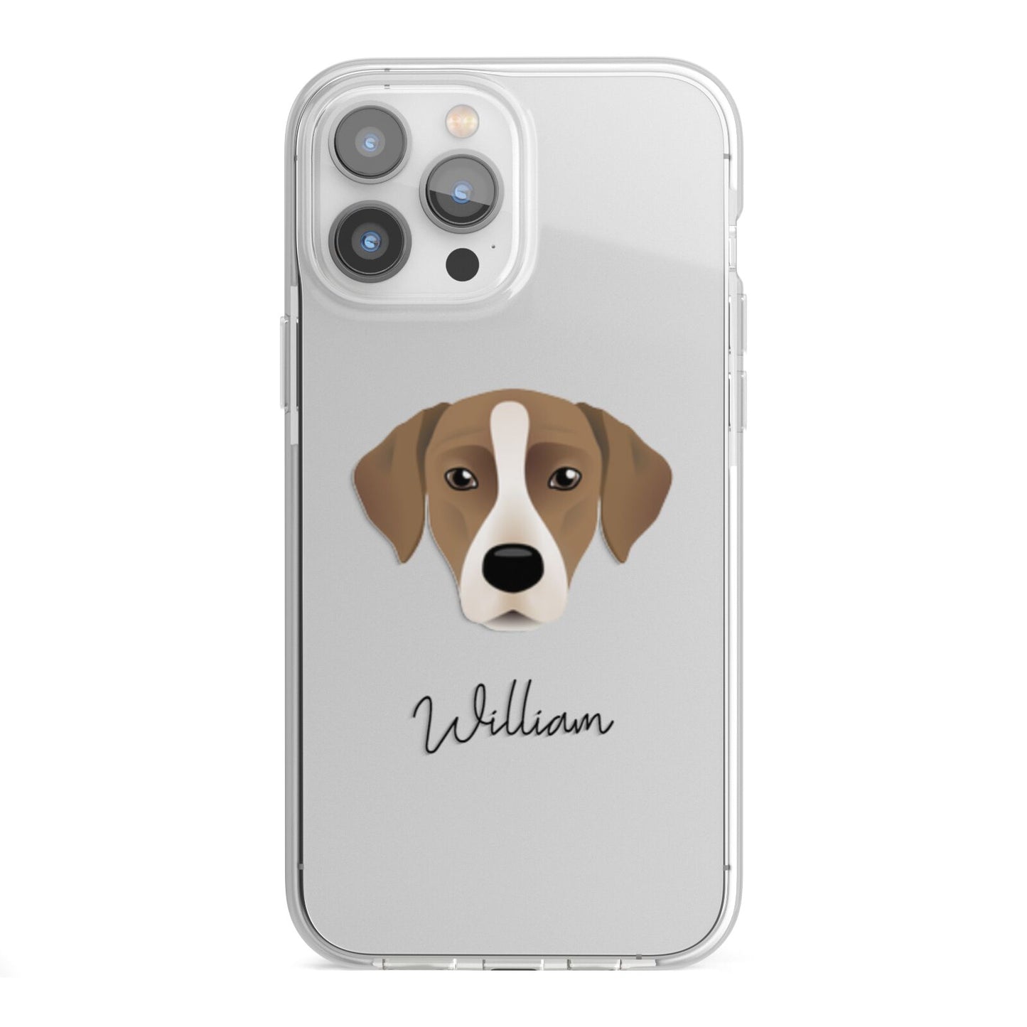 Borador Personalised iPhone 13 Pro Max TPU Impact Case with White Edges