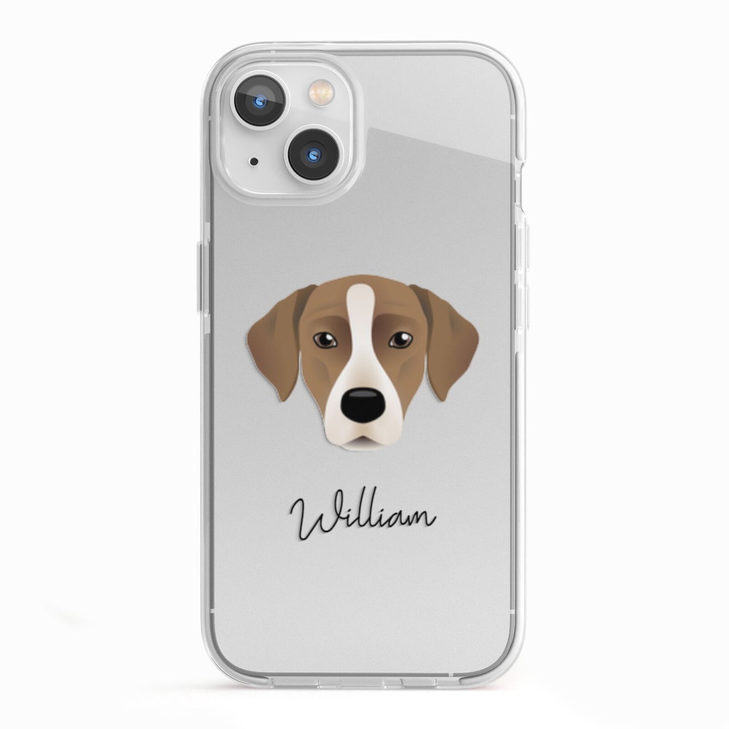Borador Personalised iPhone 13 TPU Impact Case with White Edges