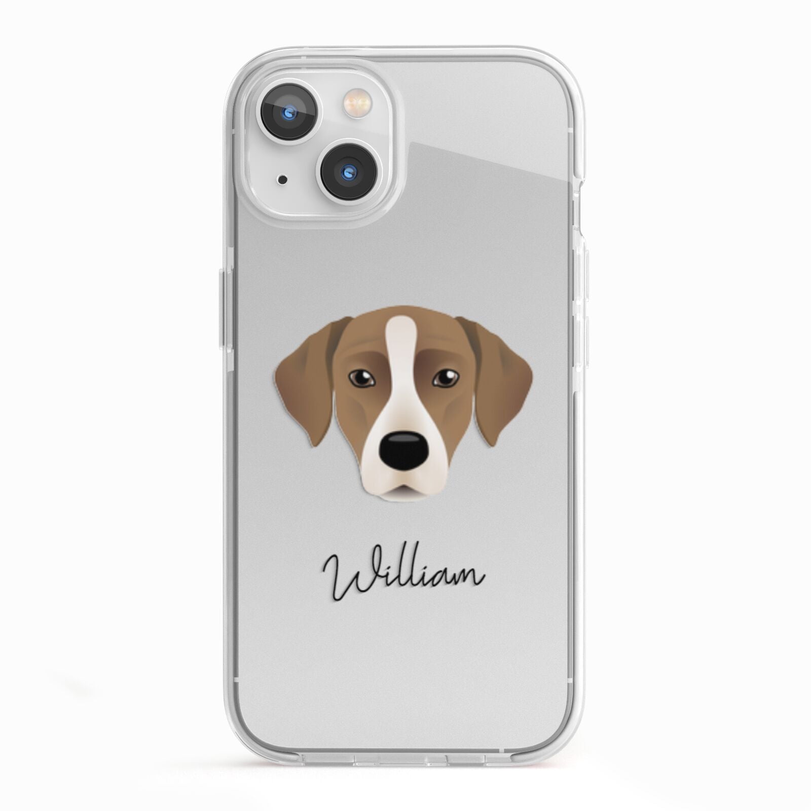 Borador Personalised iPhone 13 TPU Impact Case with White Edges