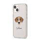 Borador Personalised iPhone 14 Clear Tough Case Starlight Angled Image