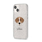 Borador Personalised iPhone 14 Glitter Tough Case Starlight Angled Image