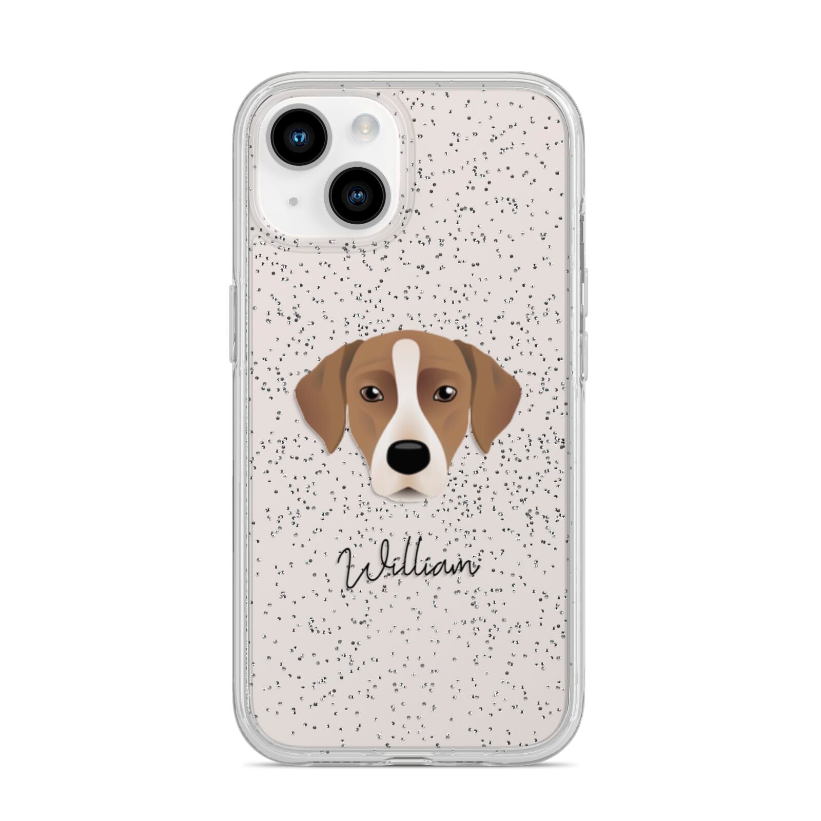 Borador Personalised iPhone 14 Glitter Tough Case Starlight