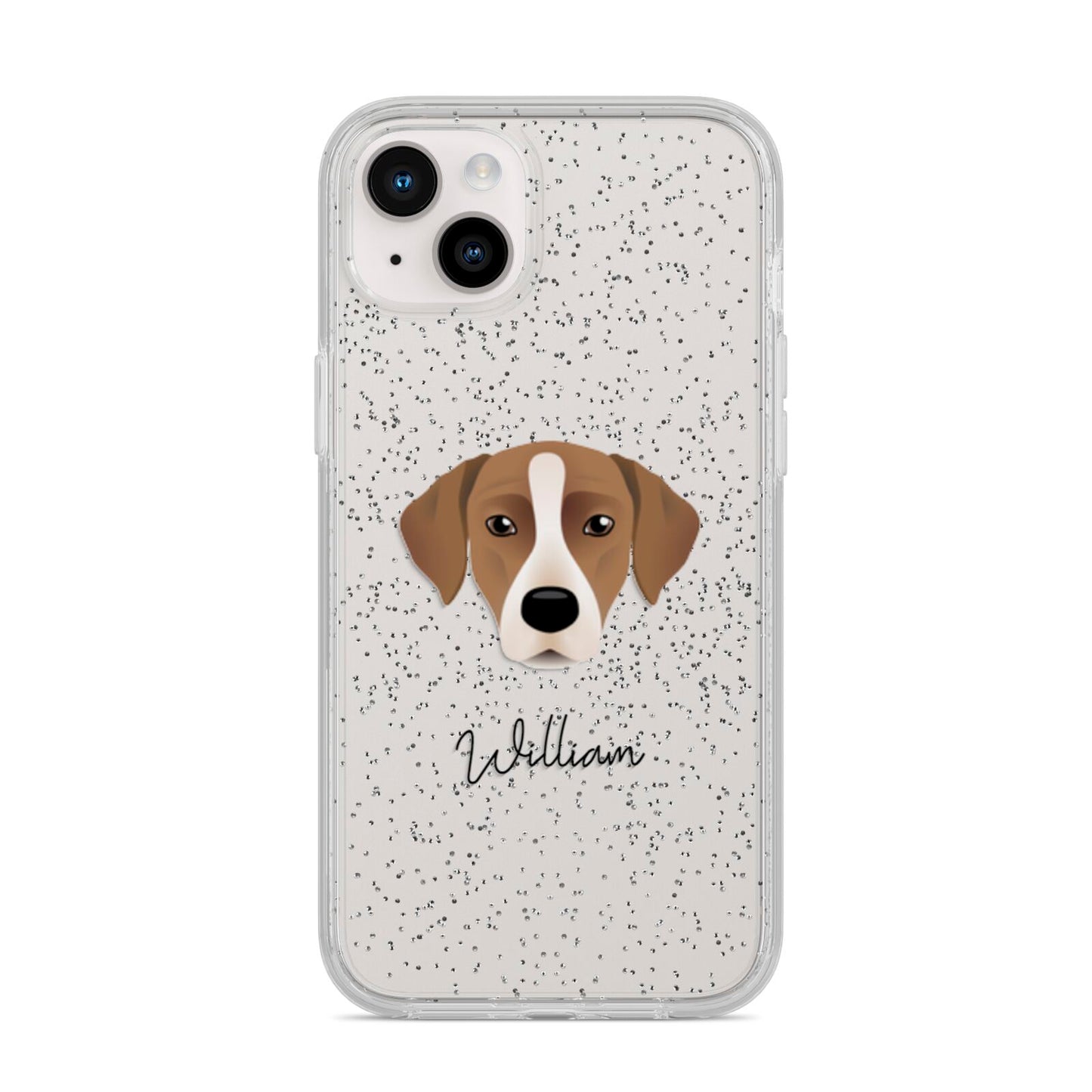 Borador Personalised iPhone 14 Plus Glitter Tough Case Starlight