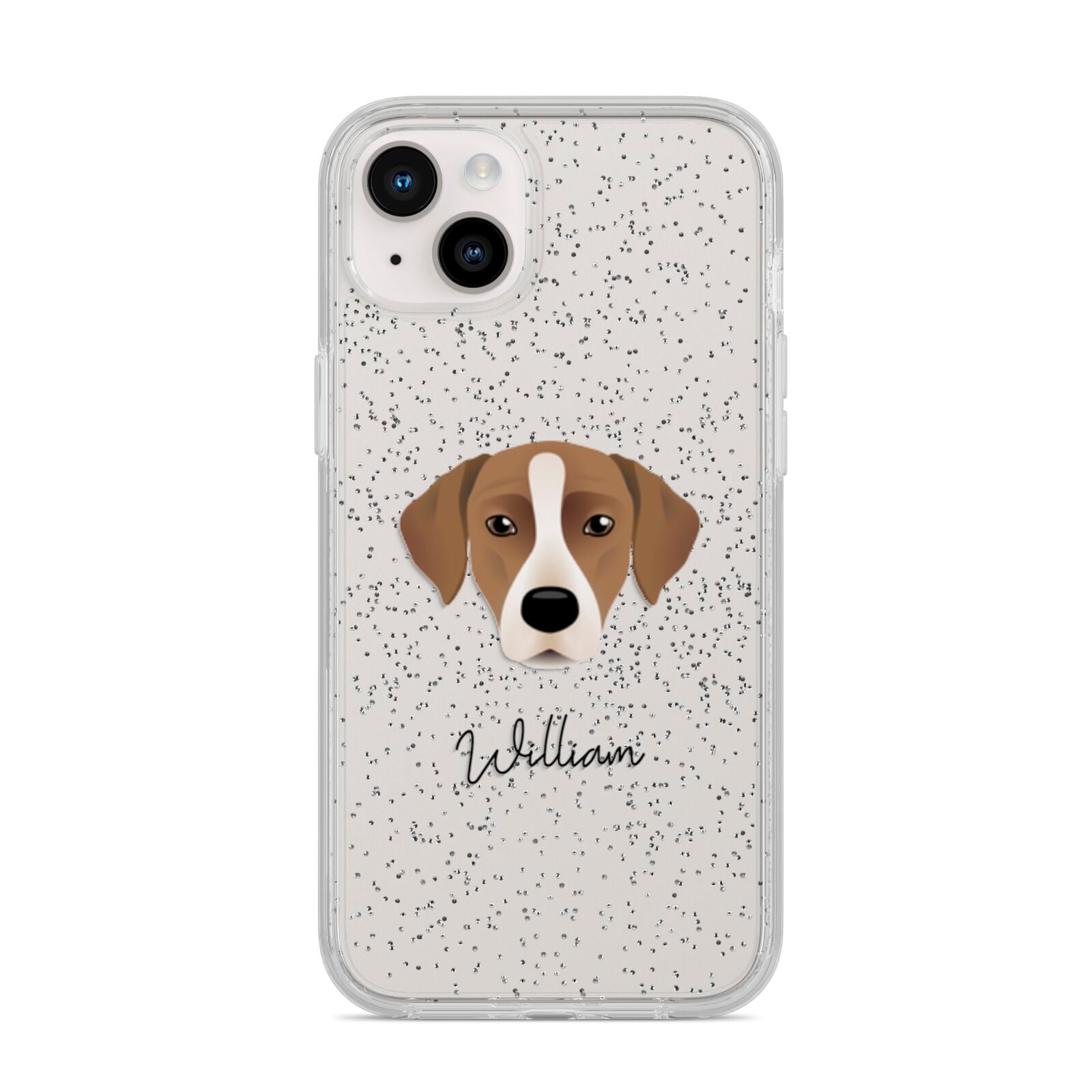 Borador Personalised iPhone 14 Plus Glitter Tough Case Starlight