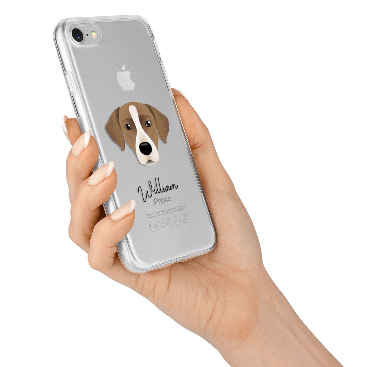Borador Personalised iPhone 7 Bumper Case on Silver iPhone Alternative Image