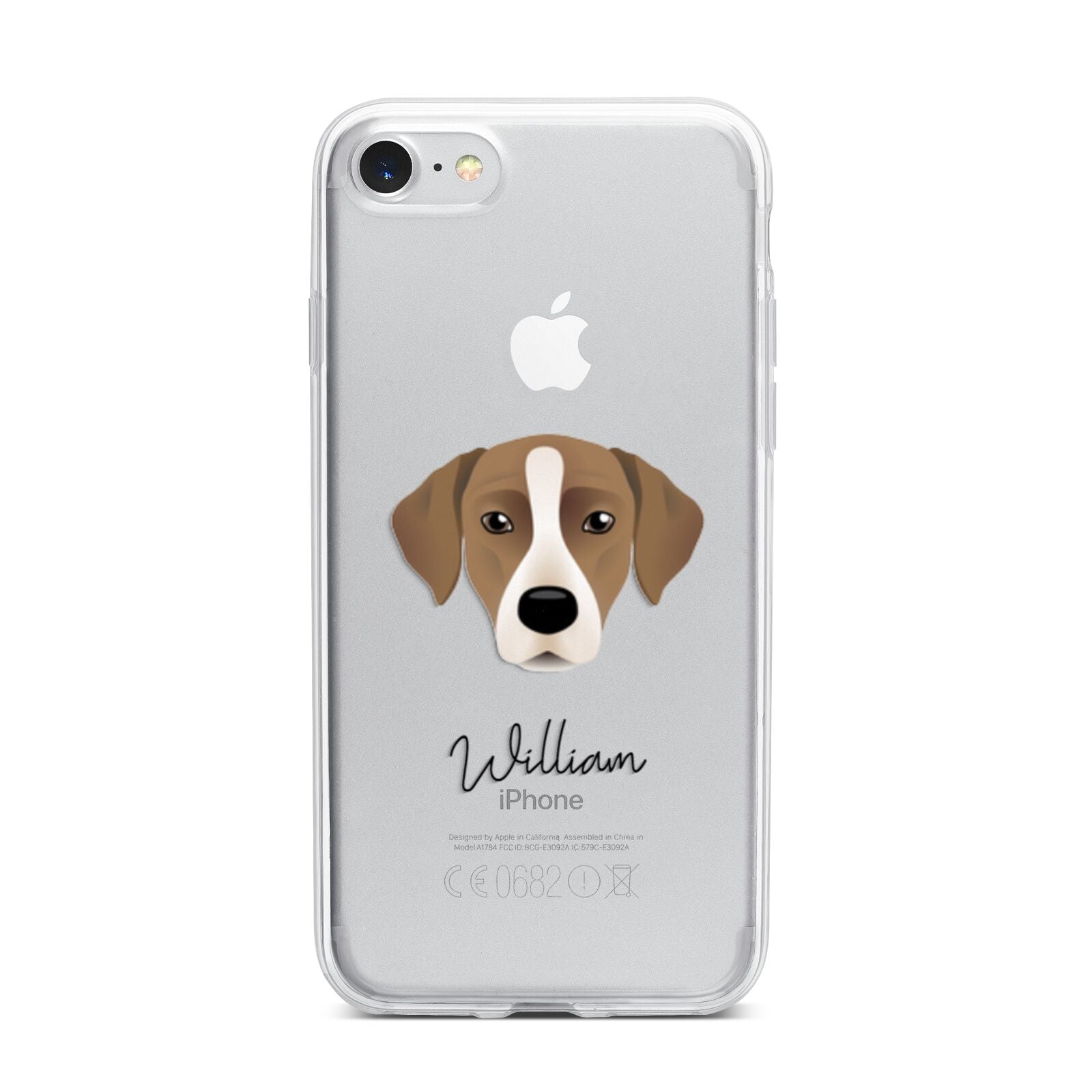 Borador Personalised iPhone 7 Bumper Case on Silver iPhone