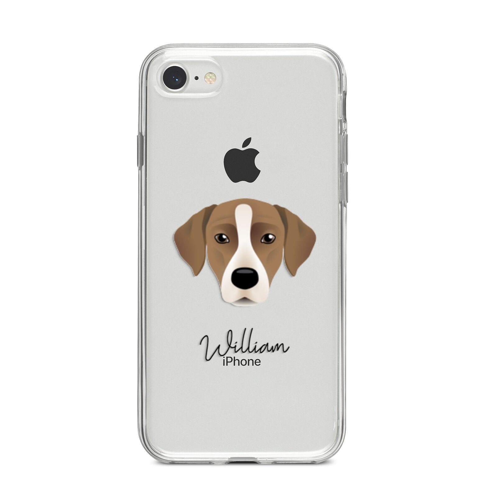 Borador Personalised iPhone 8 Bumper Case on Silver iPhone