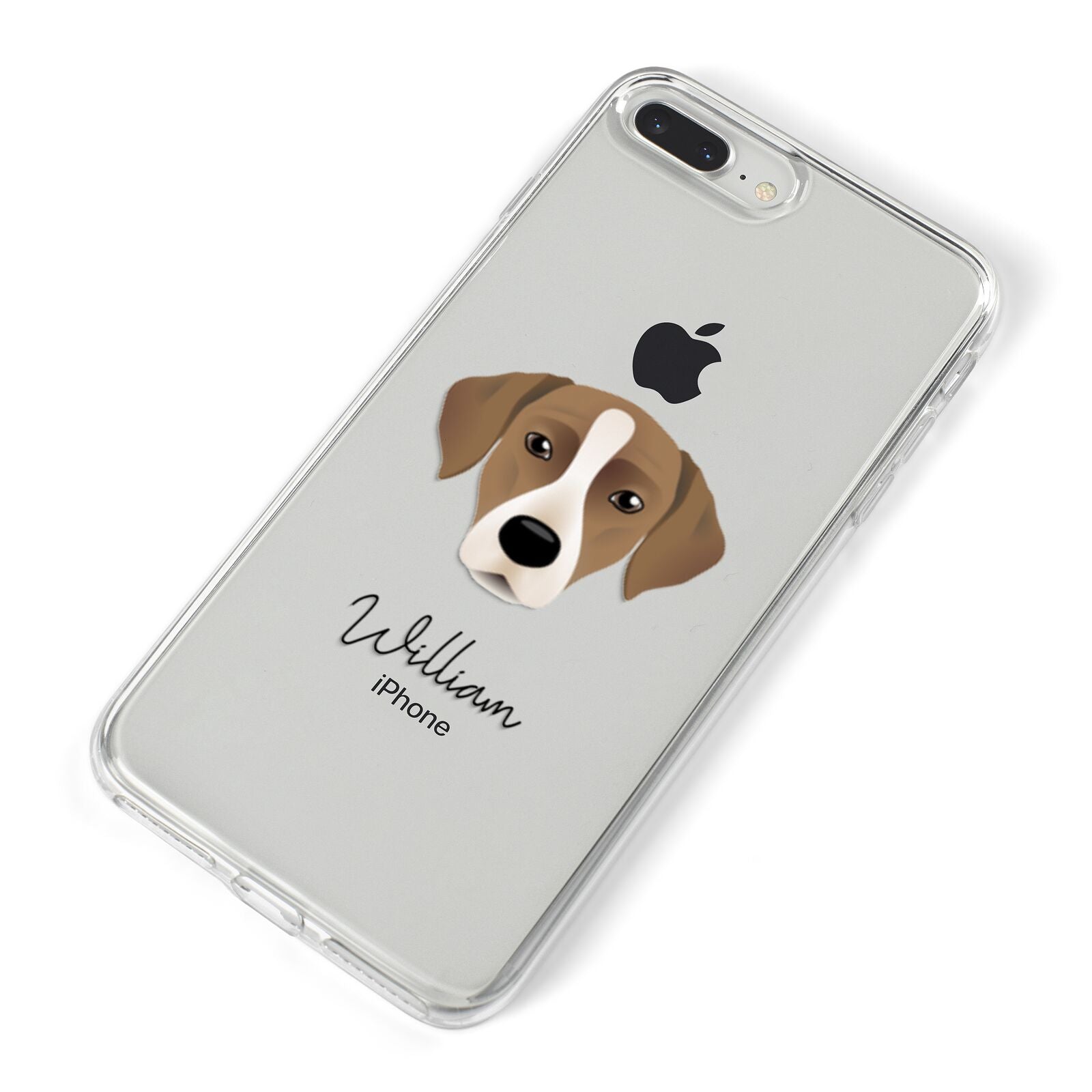 Borador Personalised iPhone 8 Plus Bumper Case on Silver iPhone Alternative Image