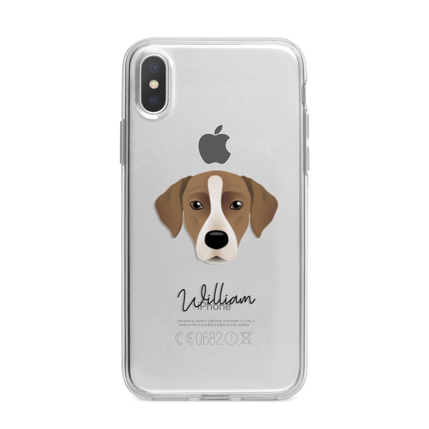 Borador Personalised iPhone X Bumper Case on Silver iPhone Alternative Image 1