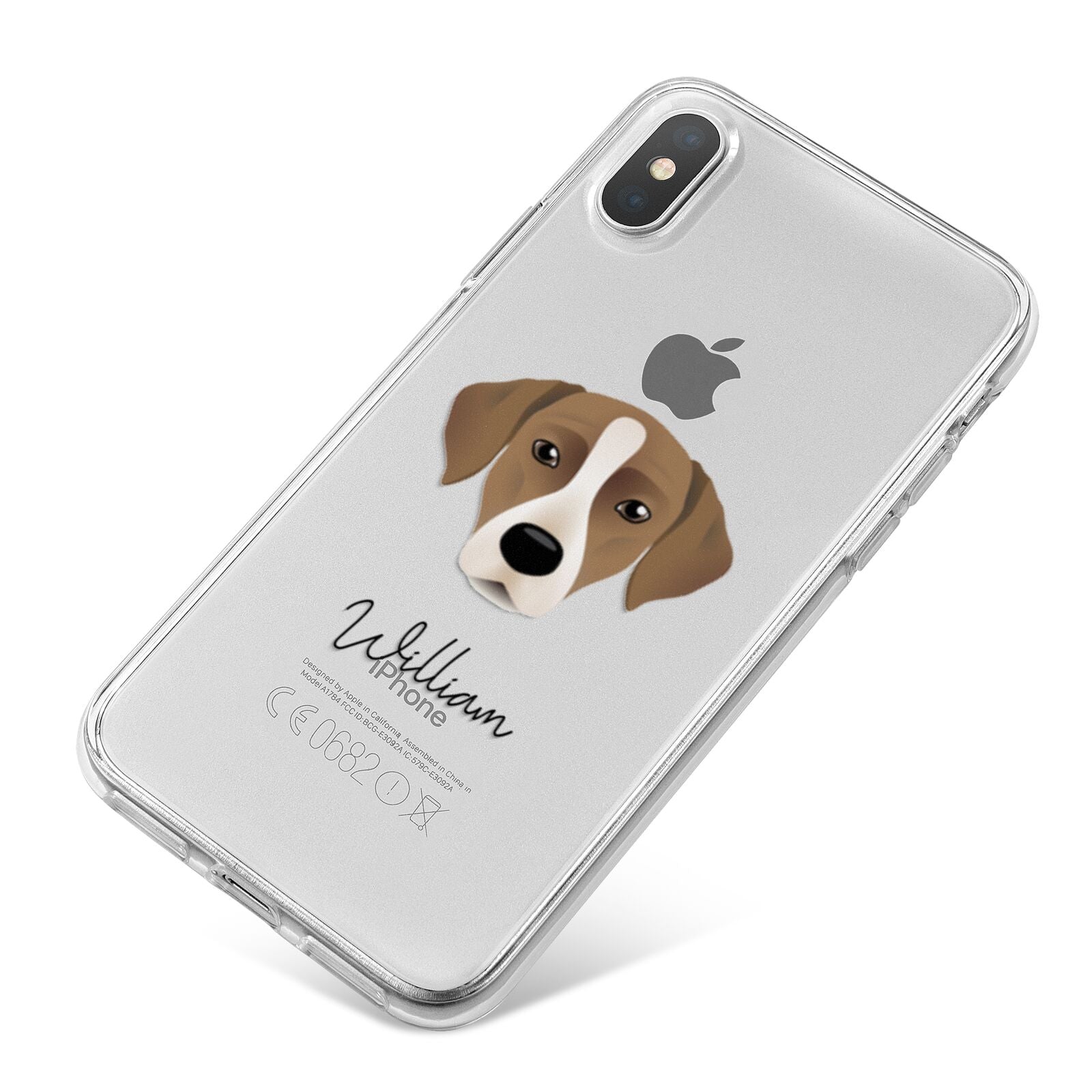 Borador Personalised iPhone X Bumper Case on Silver iPhone