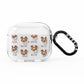 Border Collie Icon with Name AirPods Clear Case 3rd Gen