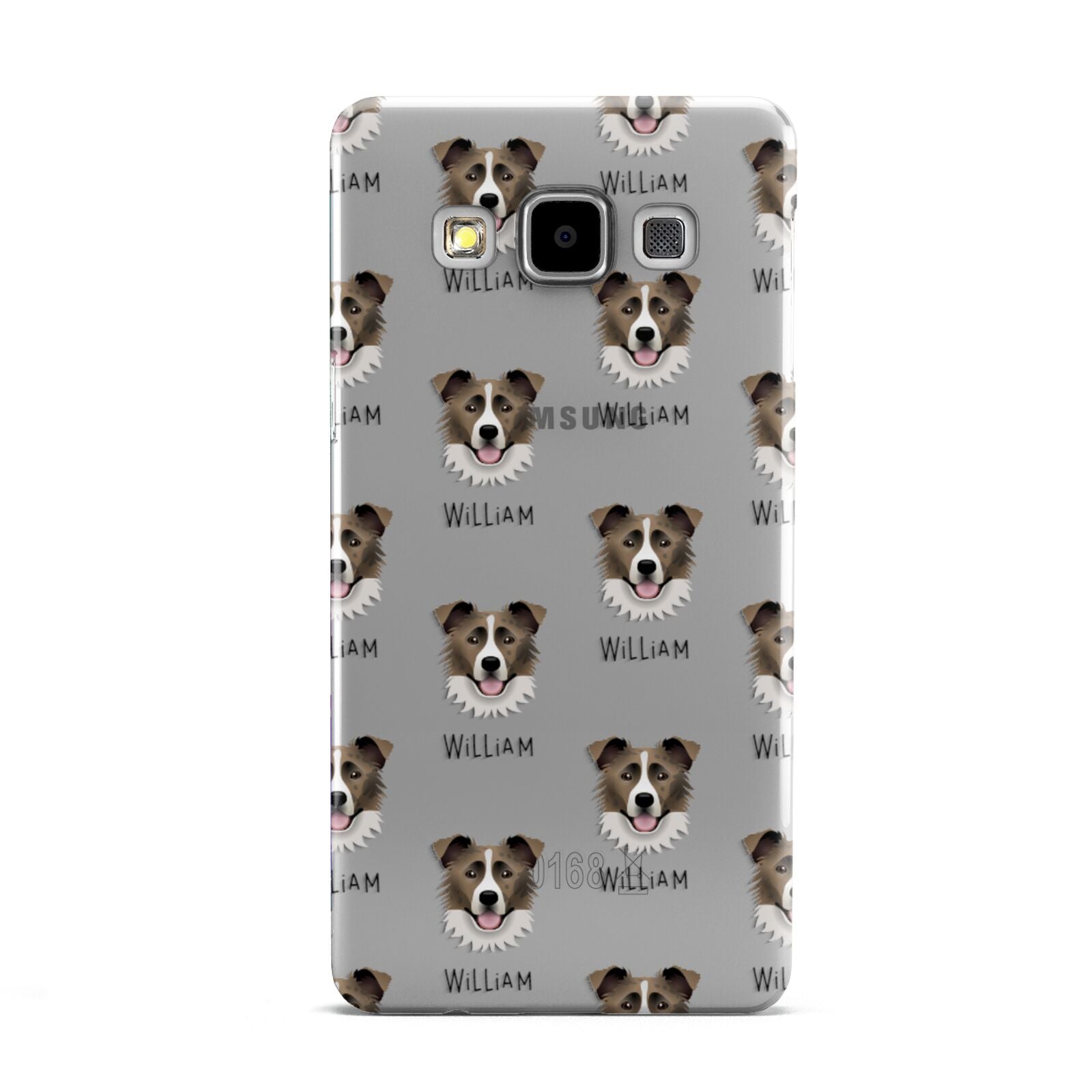 Border Collie Icon with Name Samsung Galaxy A5 Case