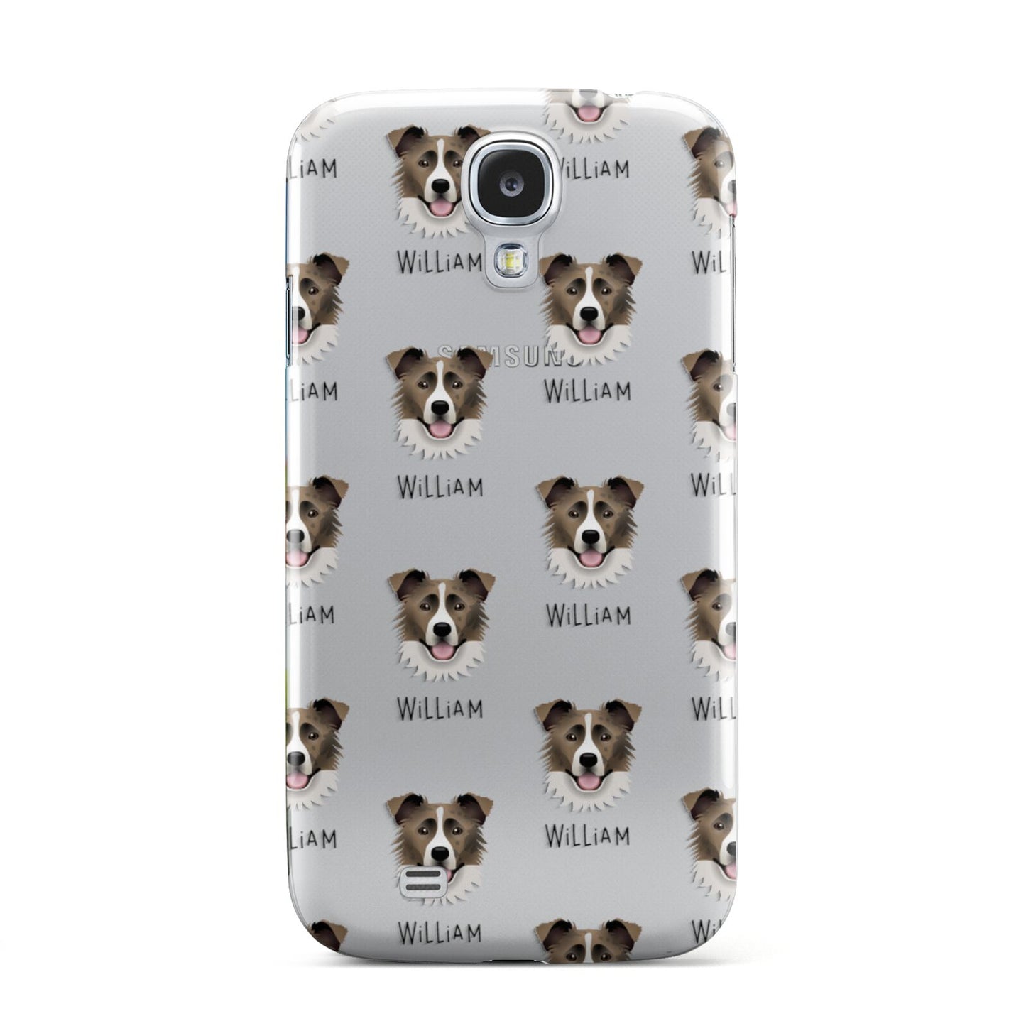 Border Collie Icon with Name Samsung Galaxy S4 Case