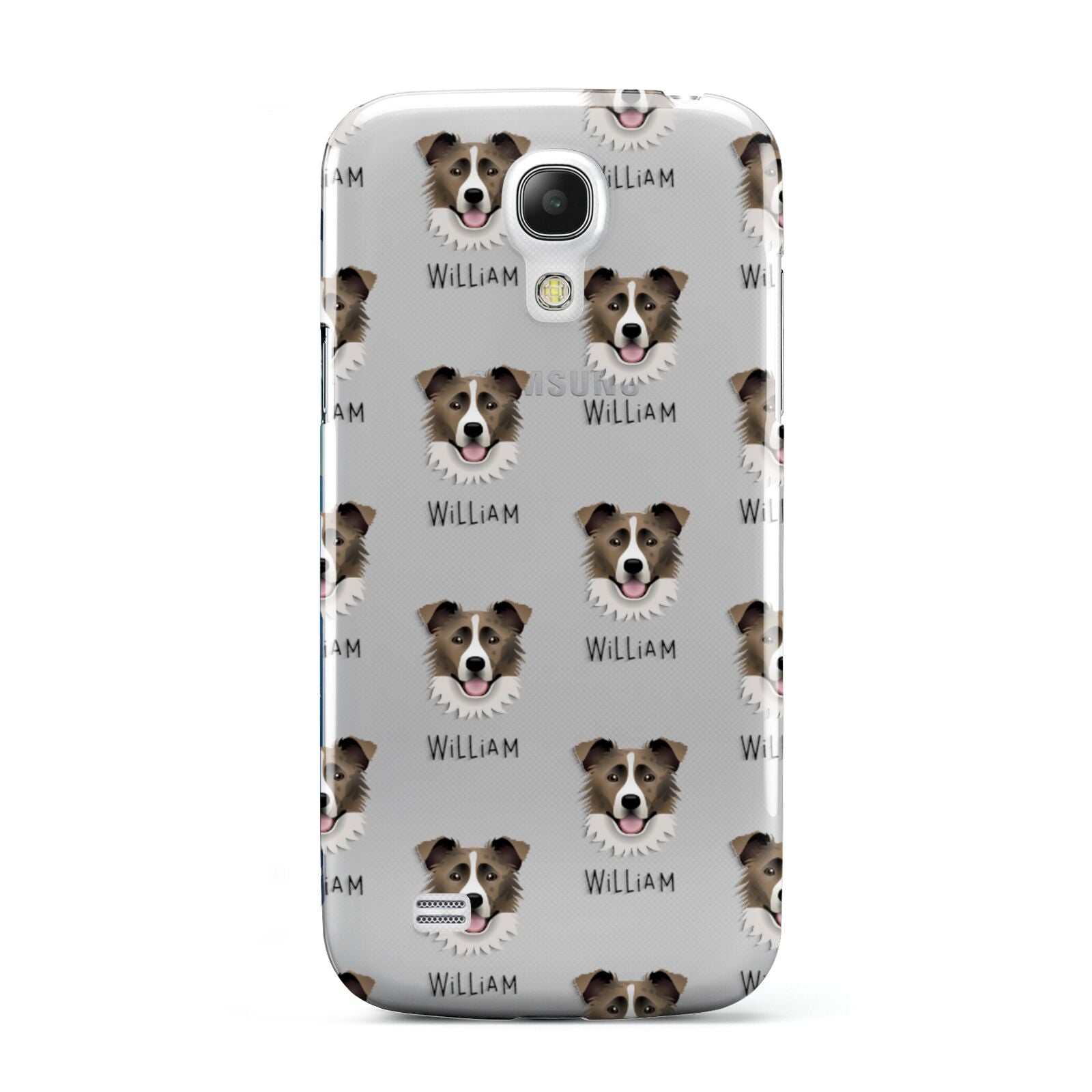 Border Collie Icon with Name Samsung Galaxy S4 Mini Case