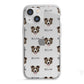 Border Collie Icon with Name iPhone 13 Mini TPU Impact Case with White Edges