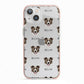Border Collie Icon with Name iPhone 13 TPU Impact Case with Pink Edges