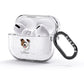 Border Collie Personalised AirPods Glitter Case 3rd Gen Side Image