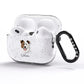 Border Collie Personalised AirPods Pro Glitter Case Side Image