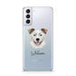 Border Collie Personalised Samsung S21 Plus Phone Case