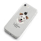 Border Collie Personalised iPhone 8 Bumper Case on Silver iPhone Alternative Image