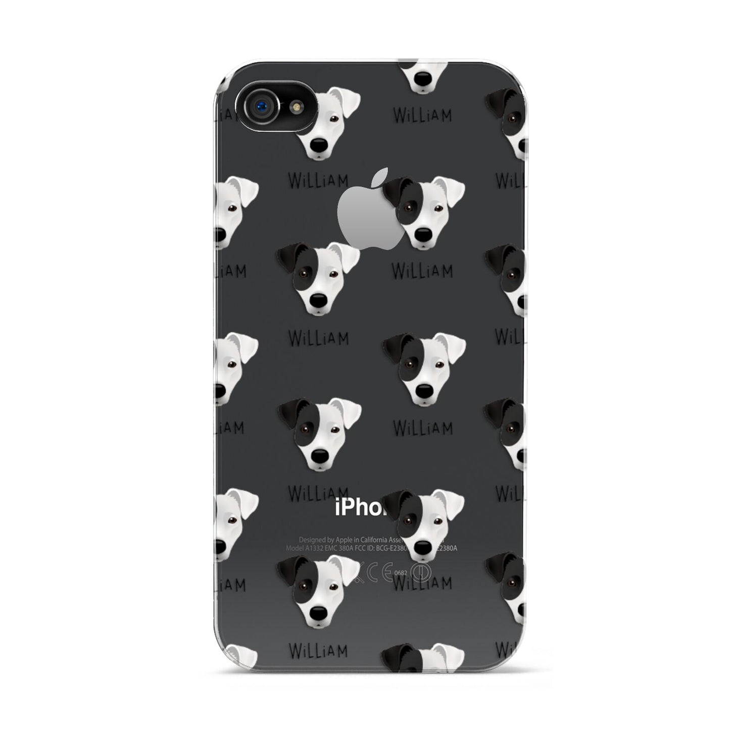 Border Jack Icon with Name Apple iPhone 4s Case