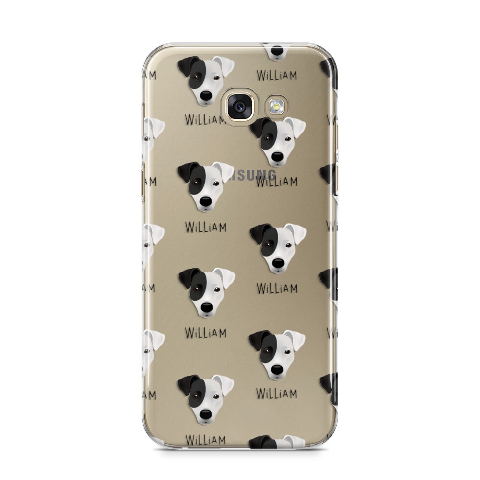 Border Jack Icon with Name Samsung Galaxy A5 2017 Case on gold phone