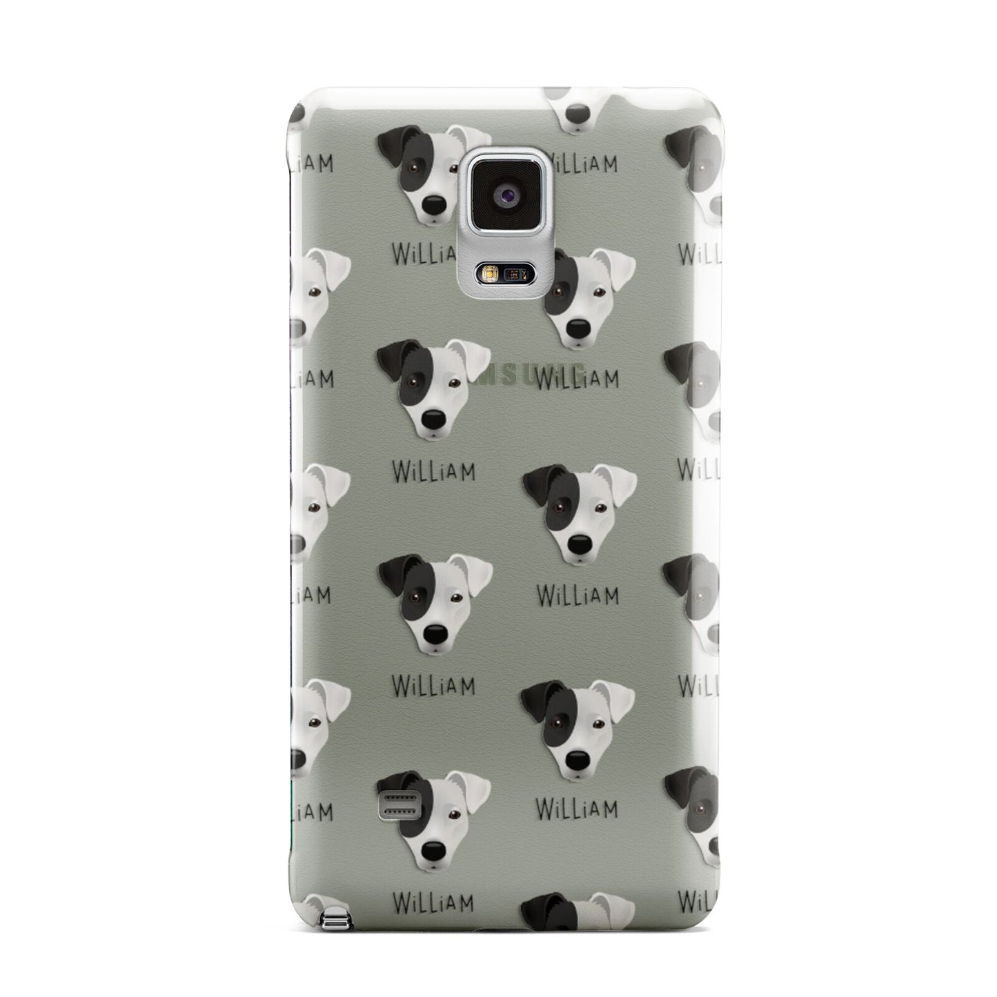 Border Jack Icon with Name Samsung Galaxy Note 4 Case