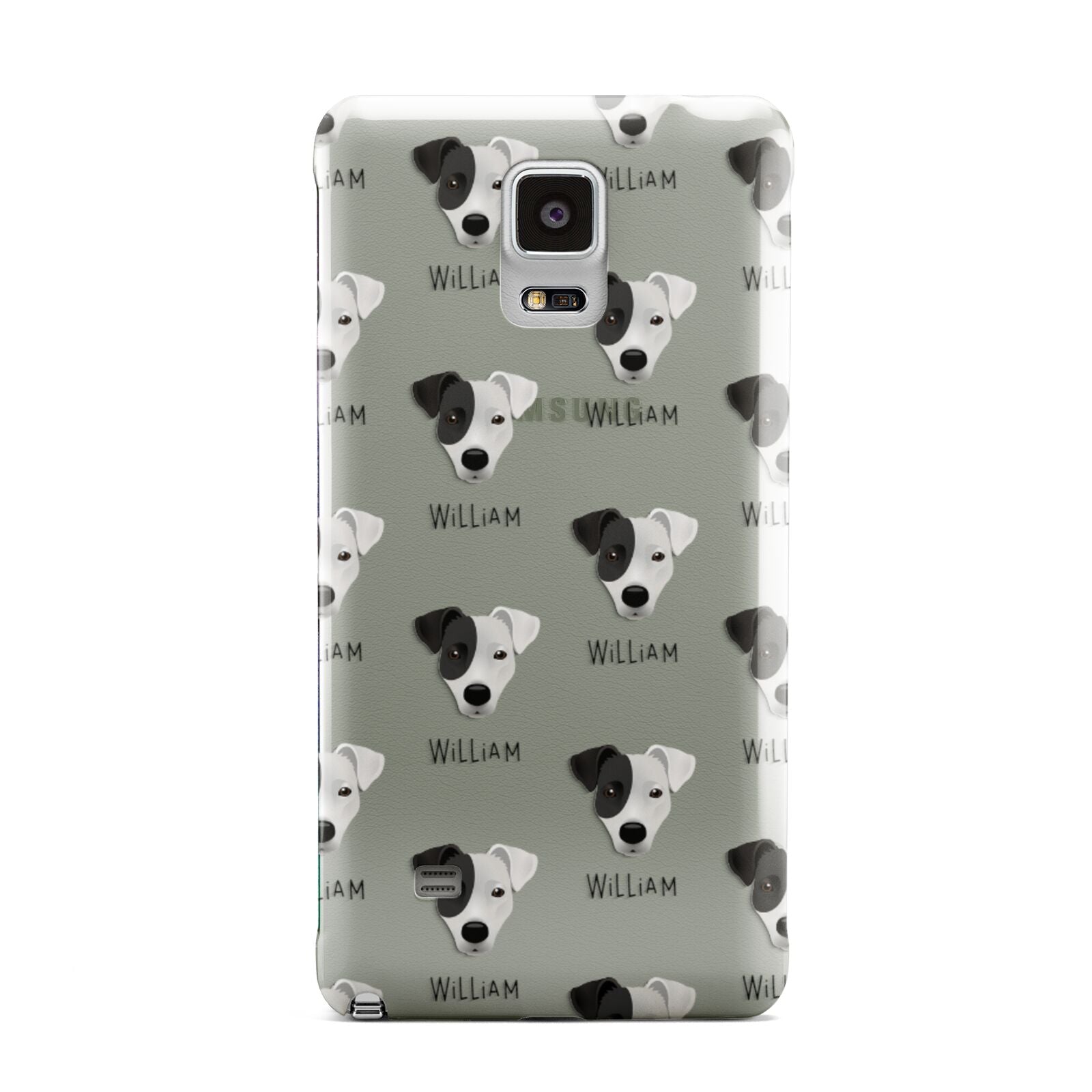 Border Jack Icon with Name Samsung Galaxy Note 4 Case