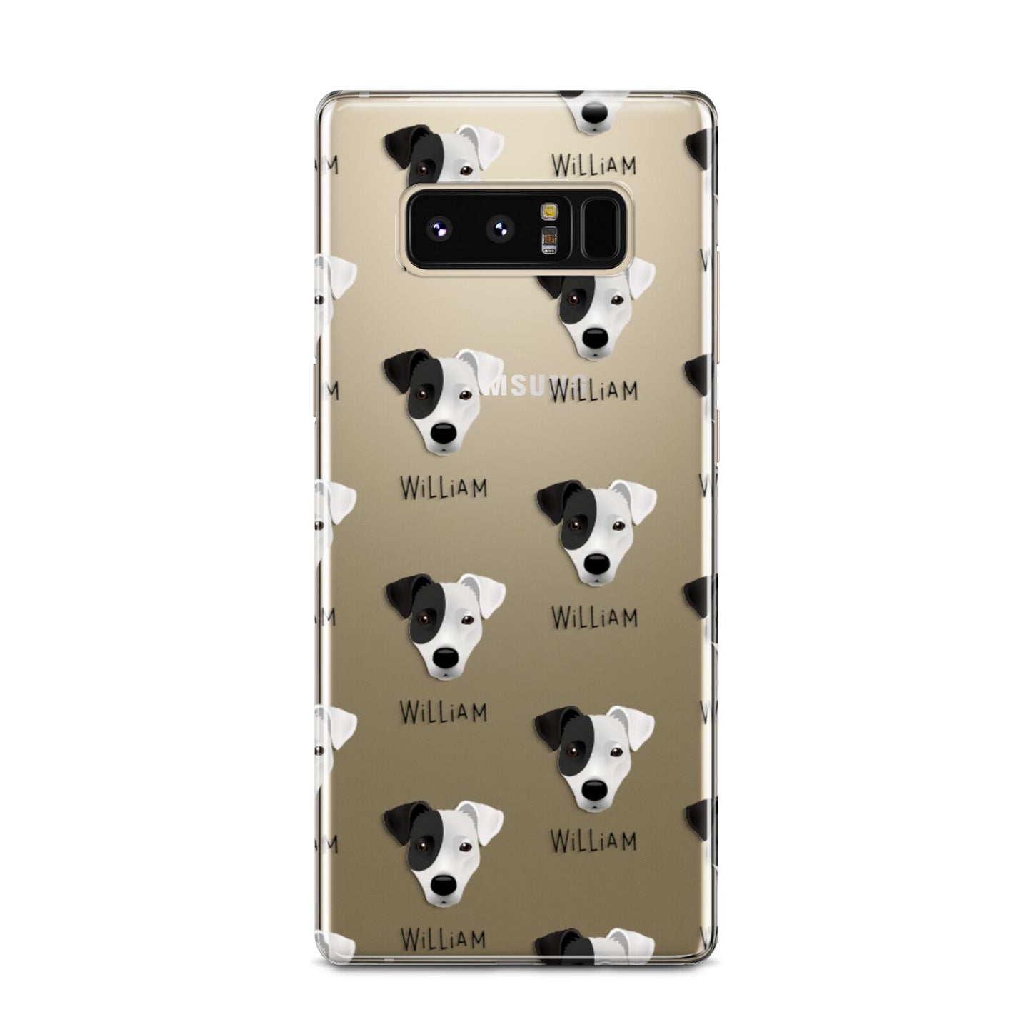 Border Jack Icon with Name Samsung Galaxy Note 8 Case