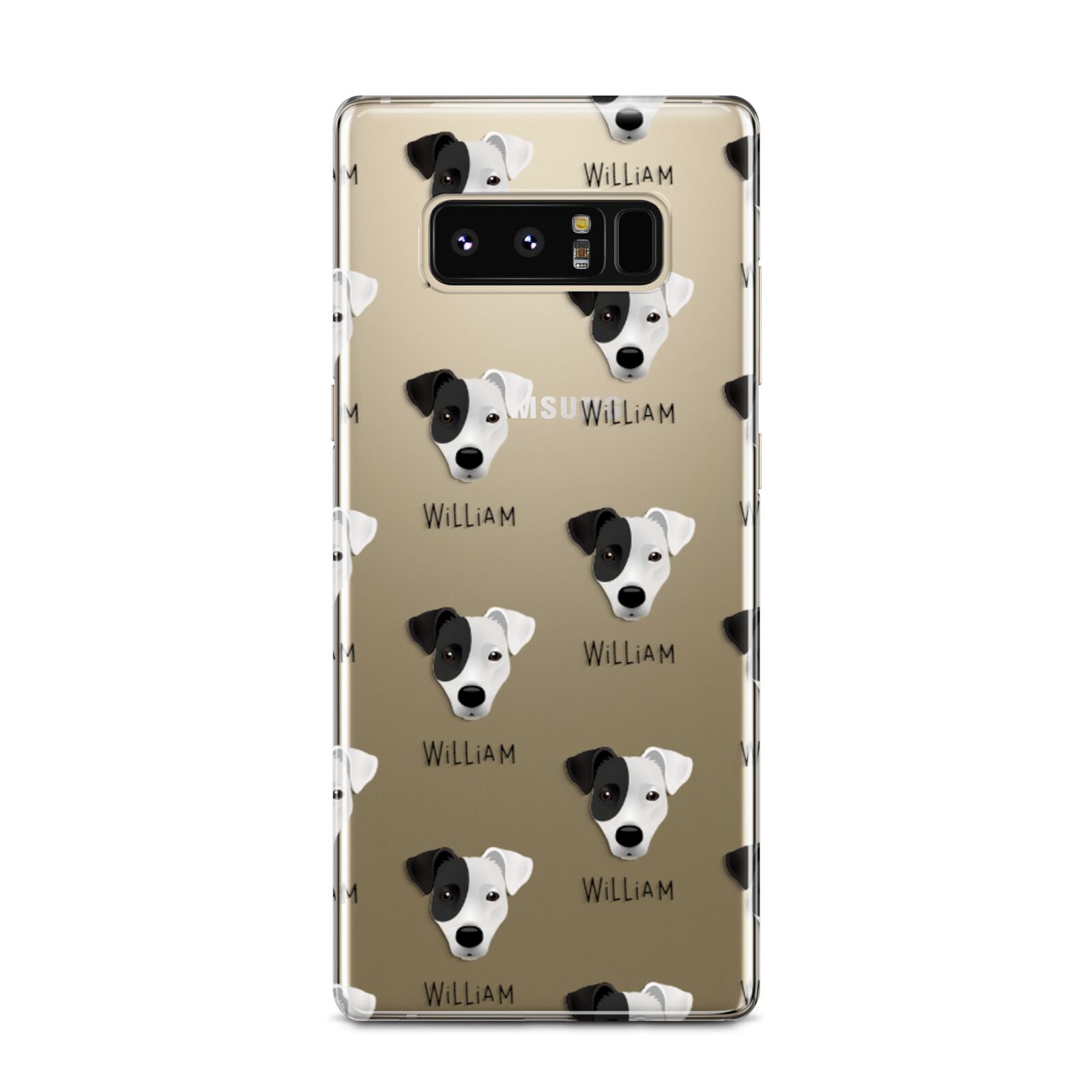 Border Jack Icon with Name Samsung Galaxy Note 8 Case