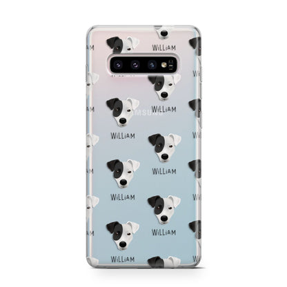 Border Jack Icon with Name Samsung Galaxy S10 Case