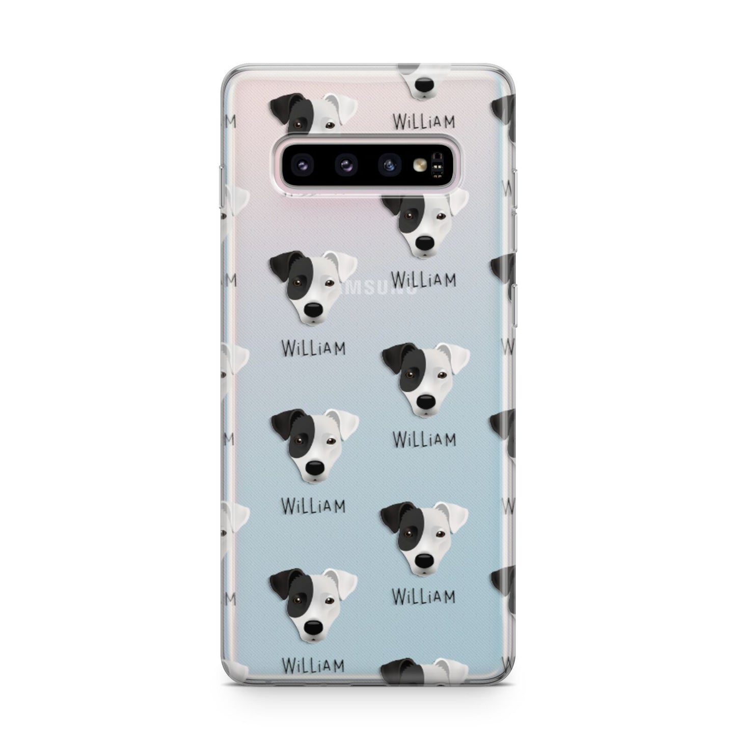 Border Jack Icon with Name Samsung Galaxy S10 Plus Case